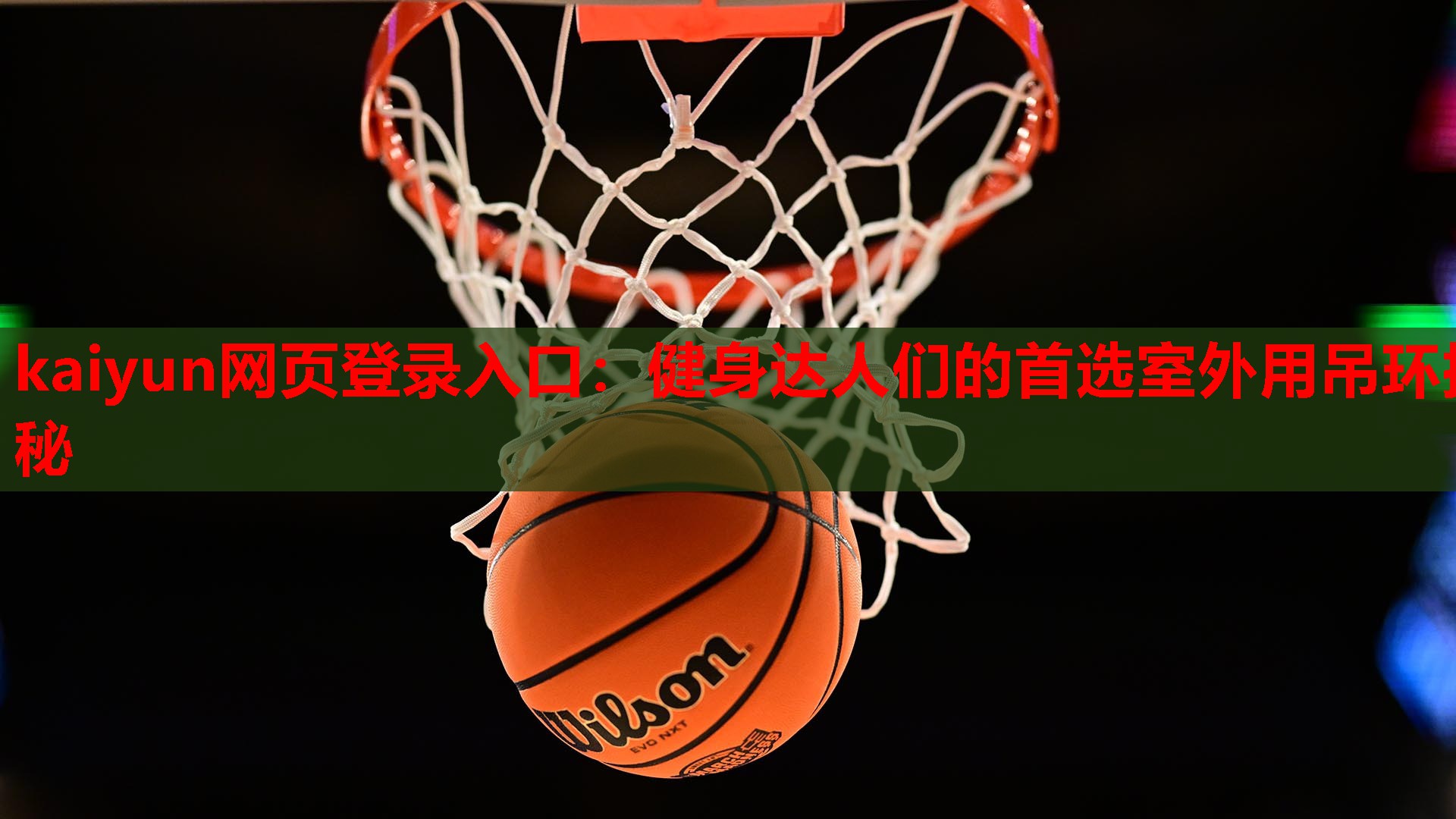 kaiyun网页登录入口：健身达人们的首选室外用吊环揭秘