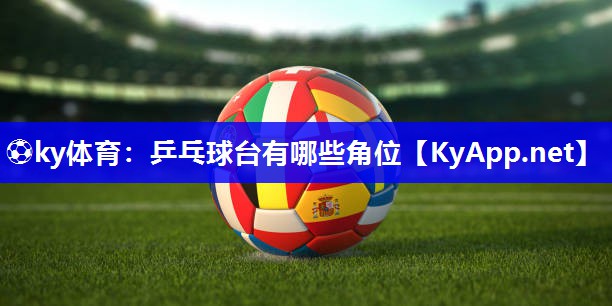 乒乓球台有哪些角位