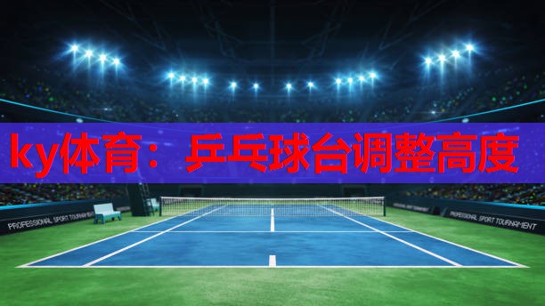 乒乓球台调整高度