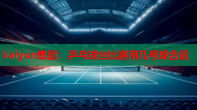乒乓球台比赛用几号球合适