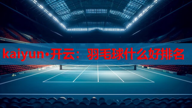 羽毛球什么好排名